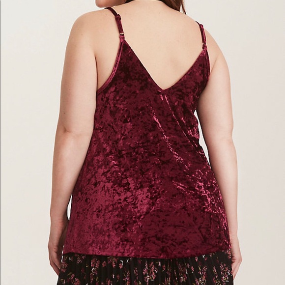 Torrid crushed velvet cami - Picture 2 of 5